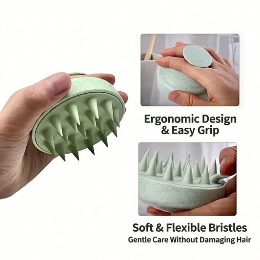 Silicone Scalp Massage Shampoo Brush – 1Pc