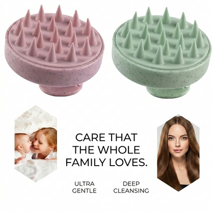 Silicone Scalp Massage Shampoo Brush – 1Pc